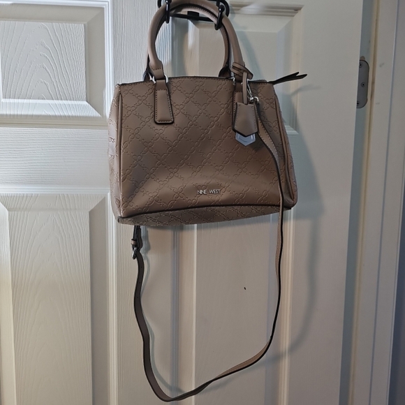 Nine West Taupe Satchel Bag - Picture 1 of 5